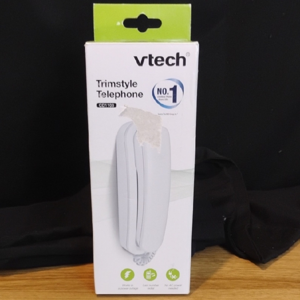 VTech CD1103 Trimstyle Corded Telephone in White